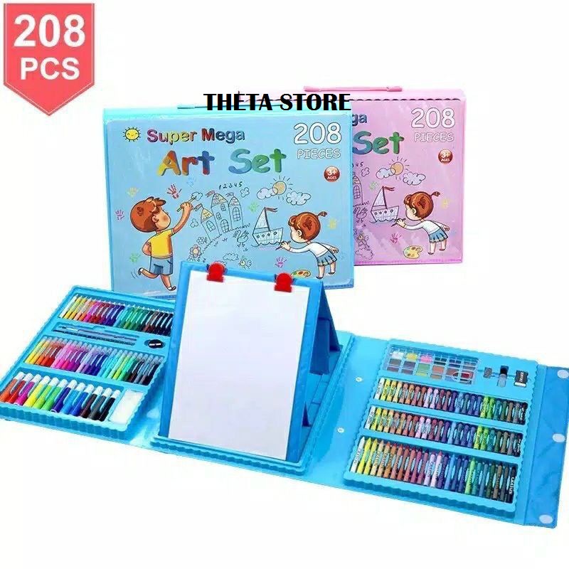 

CRAYON ANAK SET ISI 208 PCS ALAT LUKIS ANAK ALAT MEWARNAI EDUKASI ANAK ANAK PENSIL WARNA WARNI