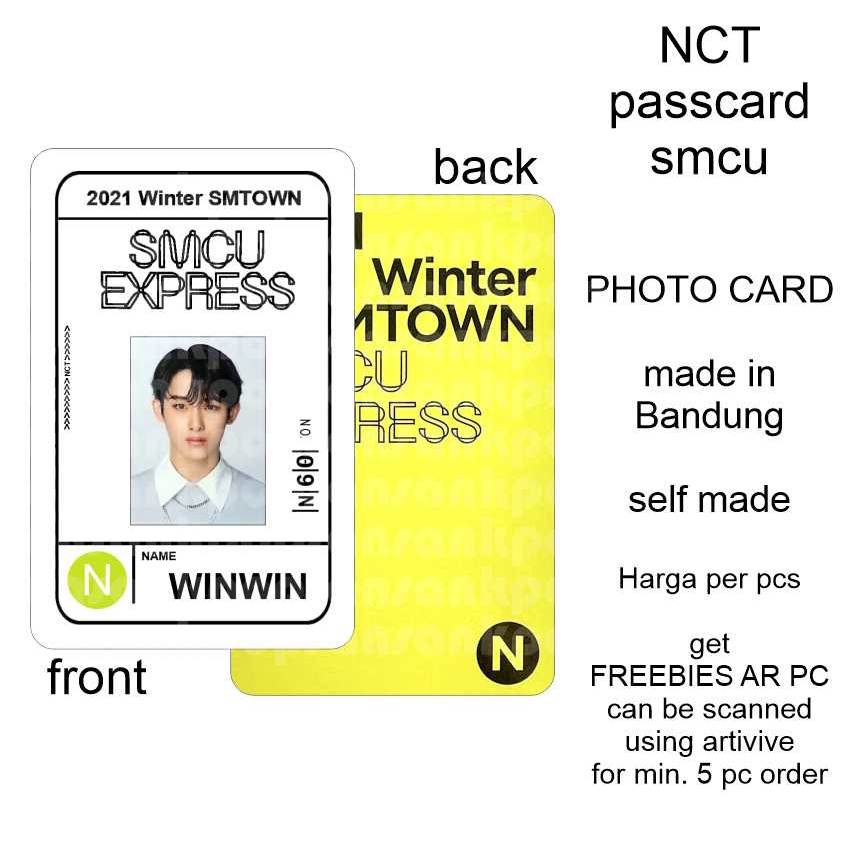 photocard nct wayv PASSCARD SMCU UNOFF