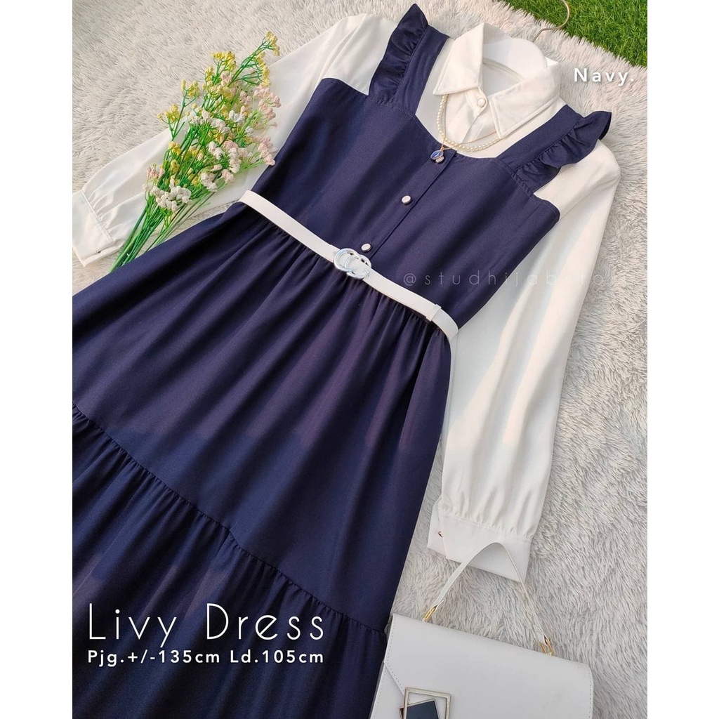 LIVY DRESS - dress wanita terbaru / gamis terlaris / dress muslim / casuall dress