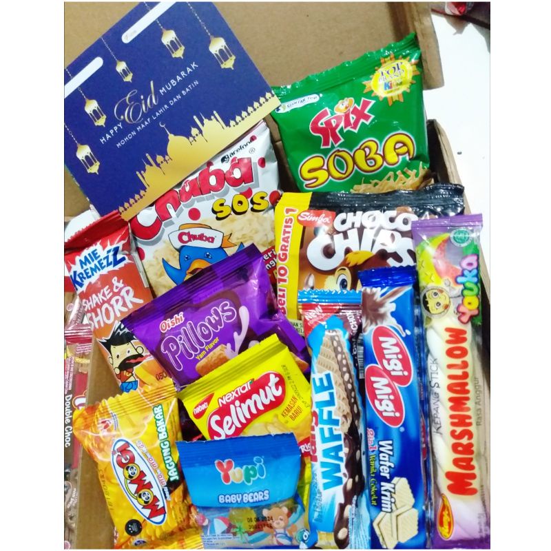 

PAKET SNACK BOX KOMPLIT / HAMPERS SNACK BOX / SNACK KADO / SNACK ULANG TAHUN MURAH / BINGKISAN HADIAH / PAKET ULANGTAHUN