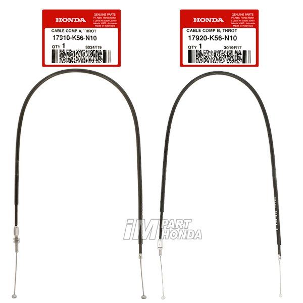 Kabel Gas A B Atas Bawah Supra 150 GTR 17910-K56-N10 17920-K56-N10