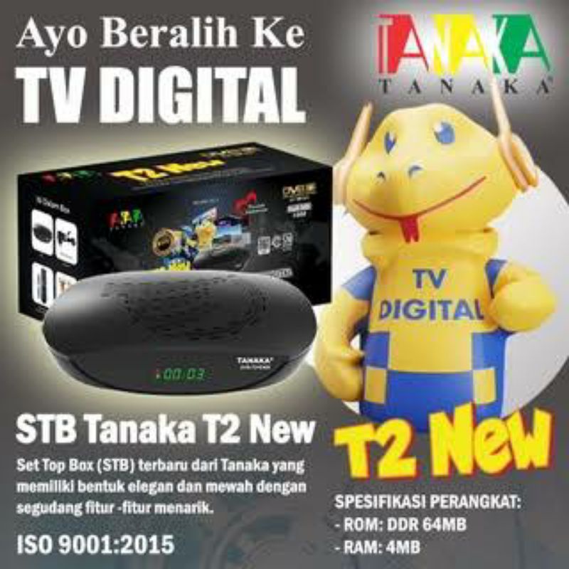STB TV DIGITAL STB TANAKA T02 NEW SET TOP BOX TANAKA NEW VARIAN tabung berkualitas bergaransi androi