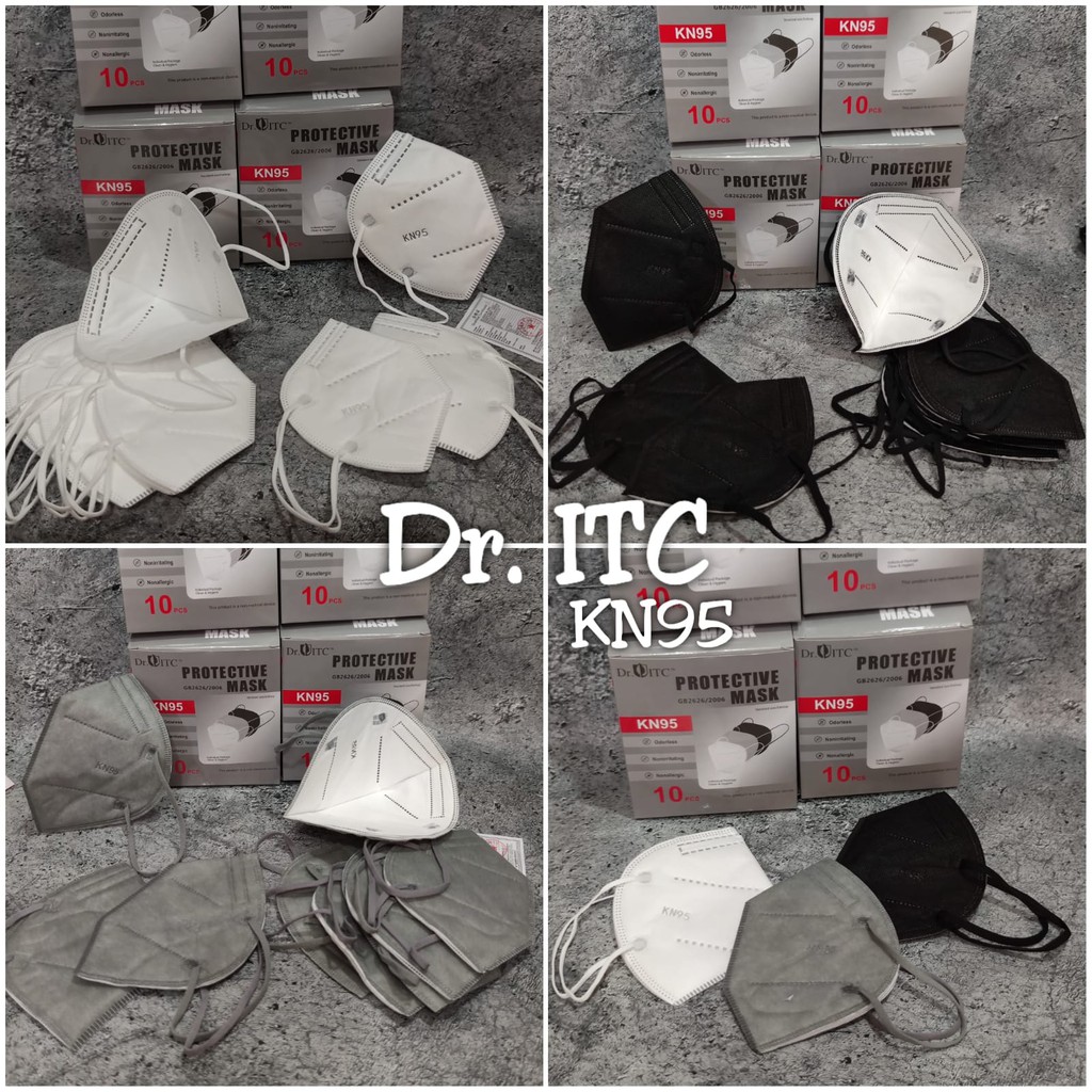 BOX - MASKER KN95 DR ITC DRITC 5PLY WARNA- 10 PC