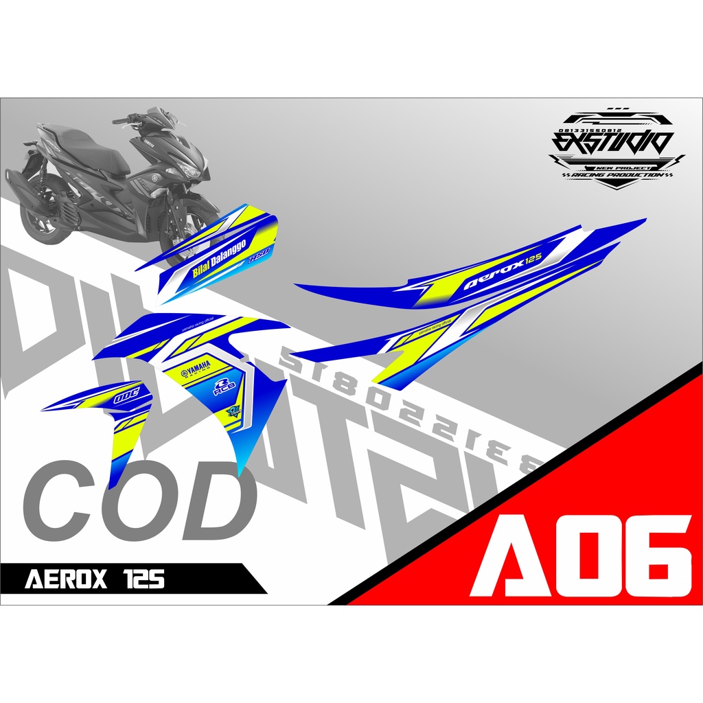 Decal striping AEROX 125