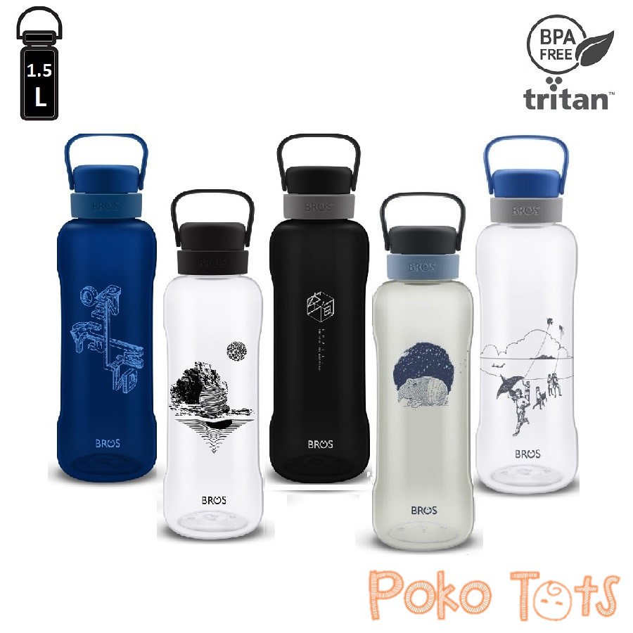 BROS Capa Bottle 1,5L ORIGINAL Botol Minum Kristal Klear 1500ml WHS