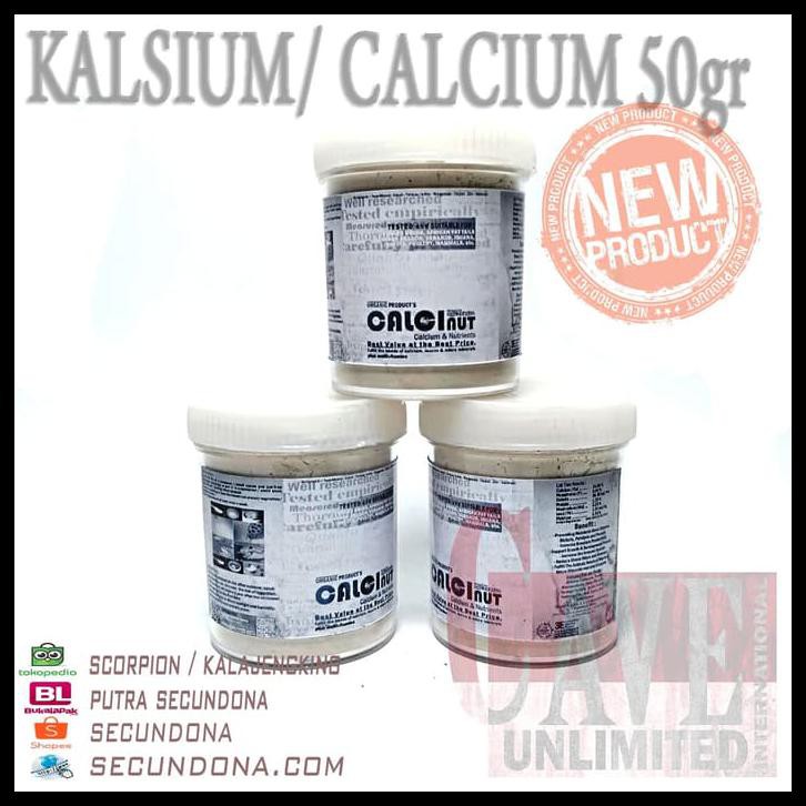 CALCINUT 50GR KALSIUM REPTILE / HEWAN GECKO MAMALIA / VITAMIN HEWAN