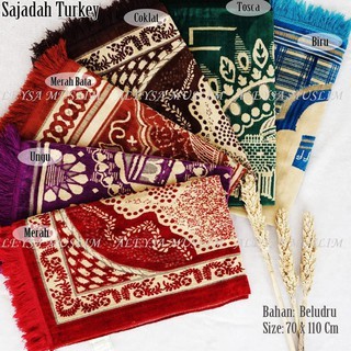 Sajadah turki import sajadah dewasa murah harga grosir bahan beludru bisa bayar ditempat /COD