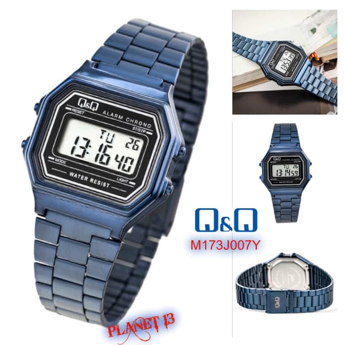 New Jam Tangan WANITA Original Q&Q QQ QnQ M-173 STAINLESS