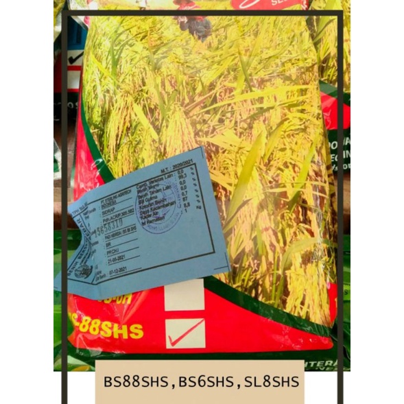 Benih padi hibrida super bs88shs exp bulan 2/2022