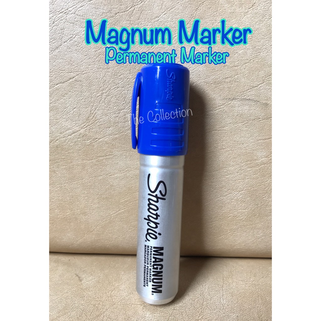 ATK0429SH BIRU Sharpie Magnum Blue Chisel Tip Permanent Marker Spidol