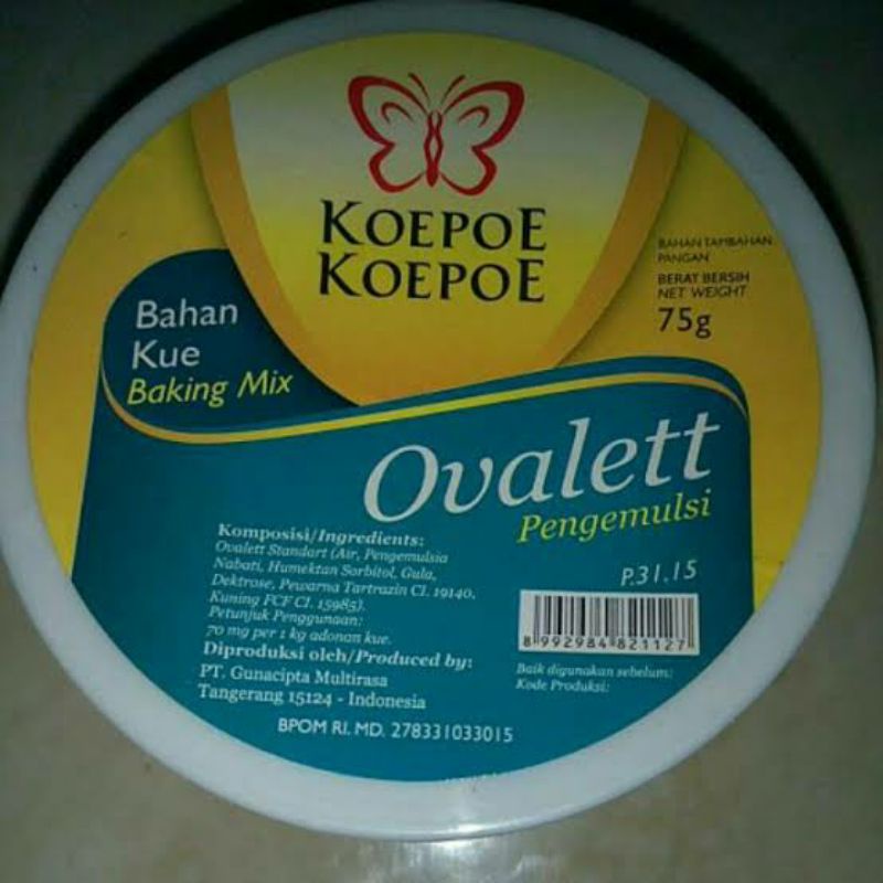 

Ovalet 75gr Koepoe