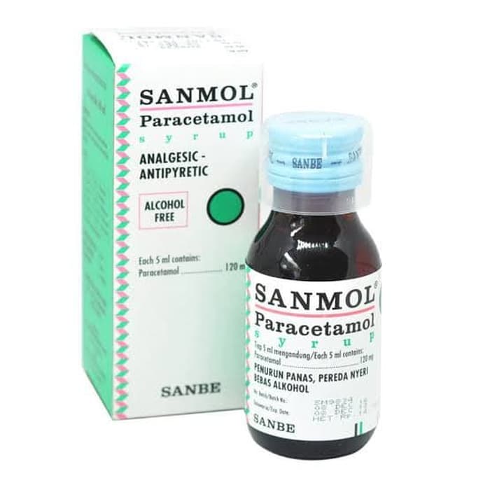 Sanmol Syrup Sirup Paracetamol Sanbe Penurun Panas