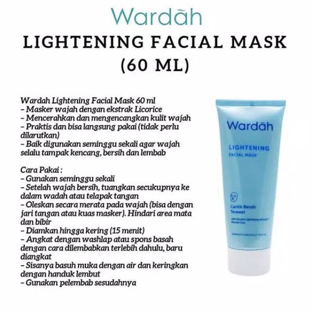 ❤️ GROSIR ❤️ Wardah Lightening Blue Clay Mask