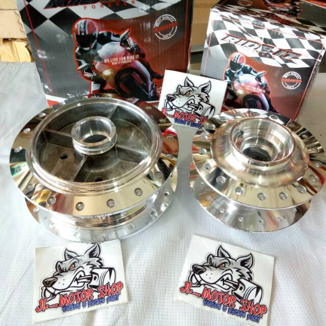 Tromol Set Depan Belakang Chrome Tromol Rx king Rxking - Vixion Old - Vixion New - MX King Chrome