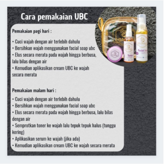 UBC Skincare Paket Glowing Bpom / UBC Cream Umi Al Fatih