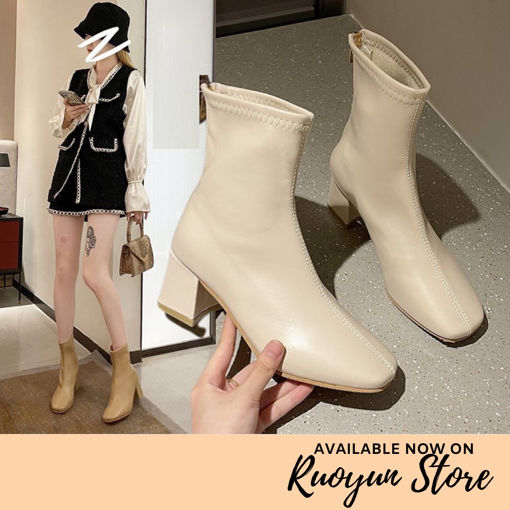 RYS - Ivy Glow Sepatu Boots Wanita Fashion Casual - Ori Import