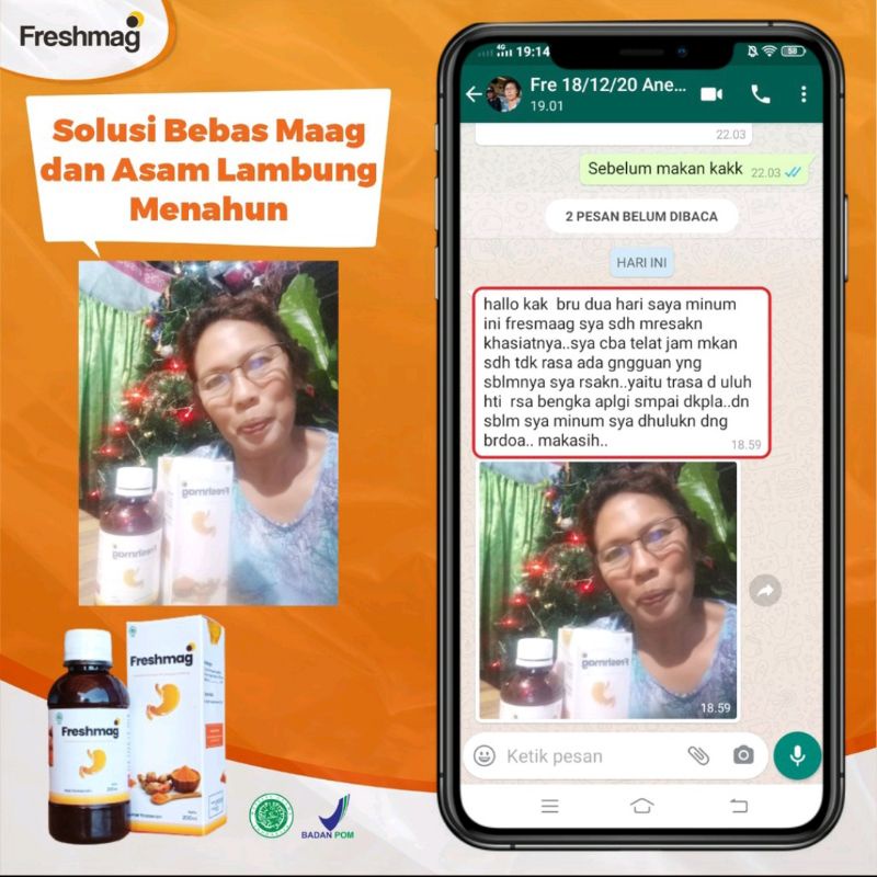 Paket Sembuh 2 Botol Freshmag - Fresh Maag Magh Presmag Madu Herbal Atasi Asam Lambung-5