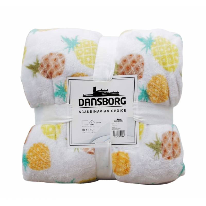 

JYSK Selimut Throw Flannel Pineapple 130X180CM