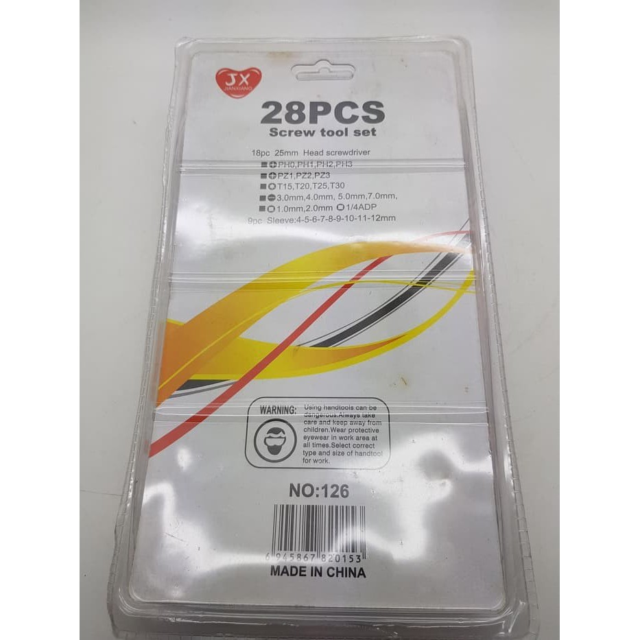 Kunci Obeng Shock JX 28pcs Multifungsi