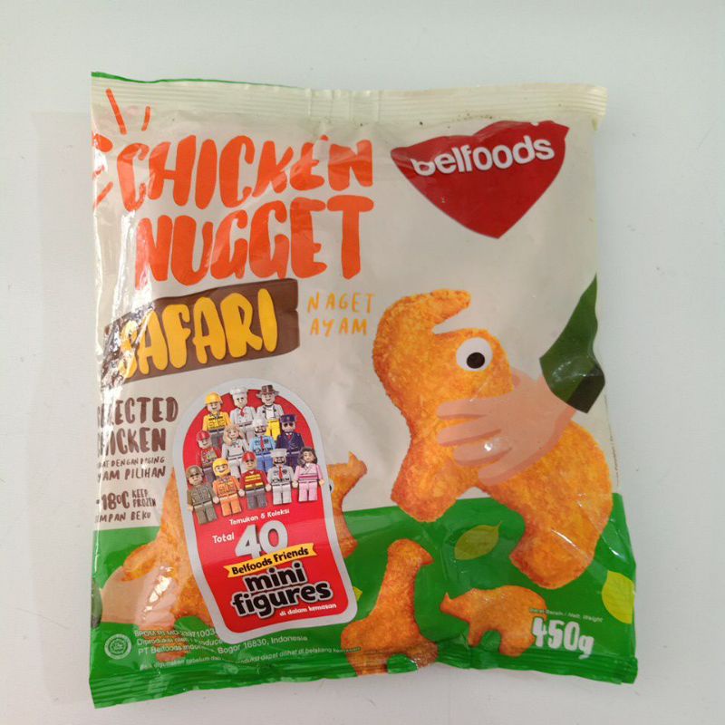 

Belfoods chicken nuget bentuk safari 450gr