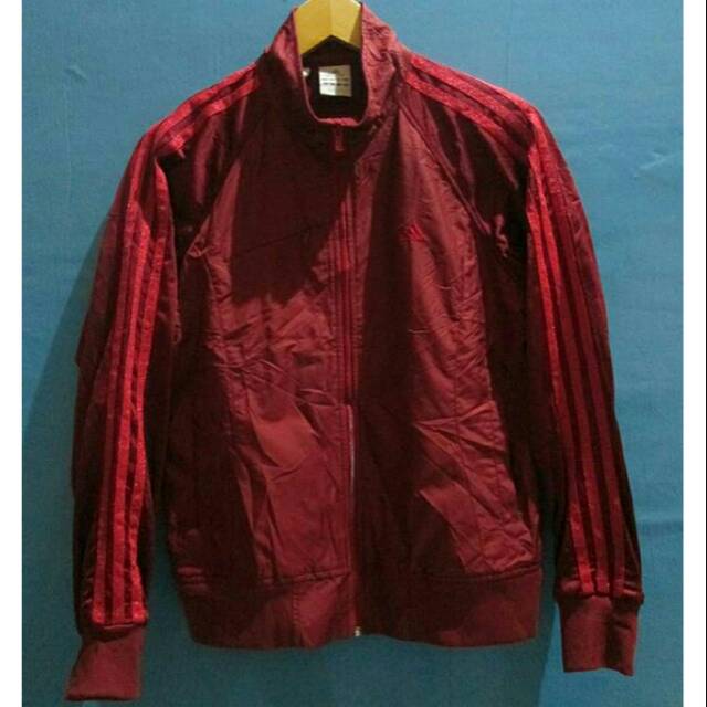 Jaket parasut tracktop running ADIDAS merah