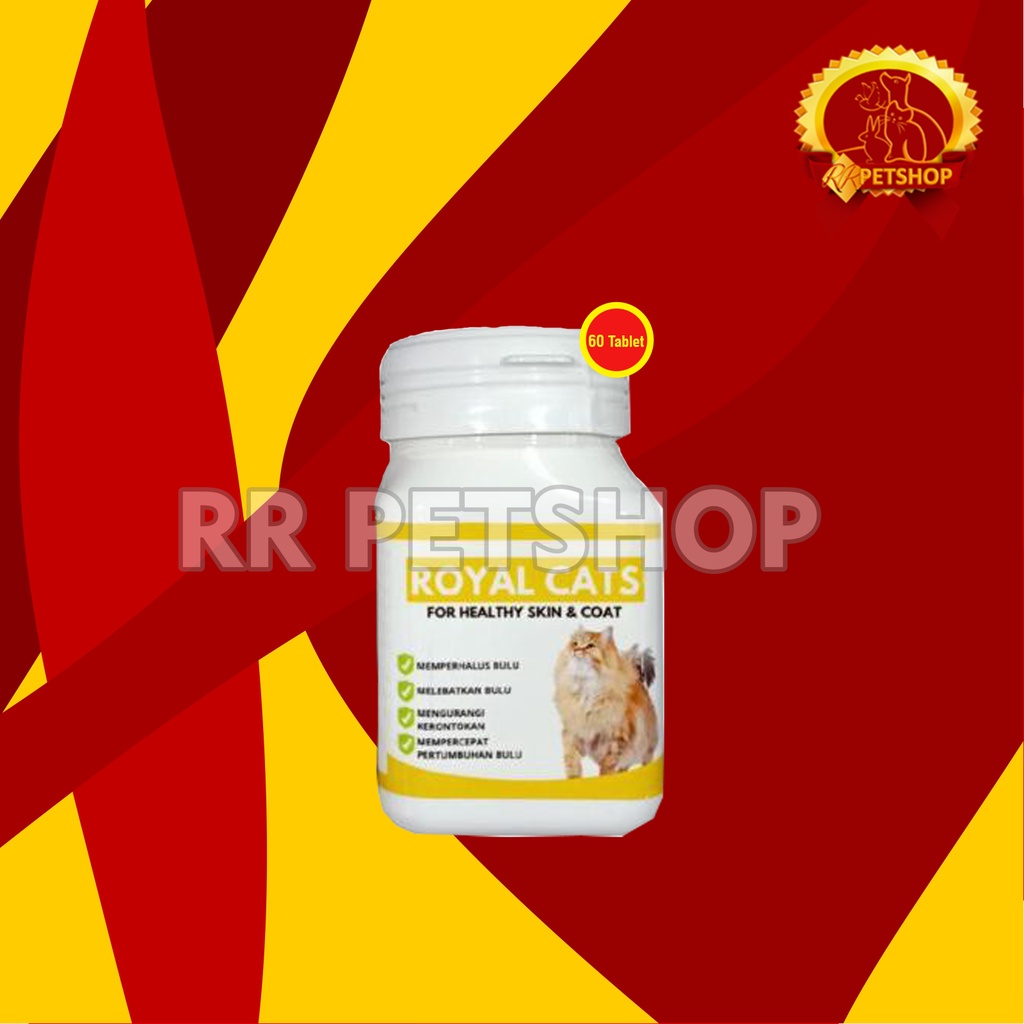 Royal Cats Skin Coats Vitamin Suplemen Bulu Kulit Kucing 60 Tablet