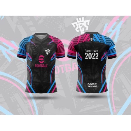 Kaos Jersey Gaming EFootball Esport Pro Evolution Soccer 2022 Custom Full Printing Art 01 Baju Pria 