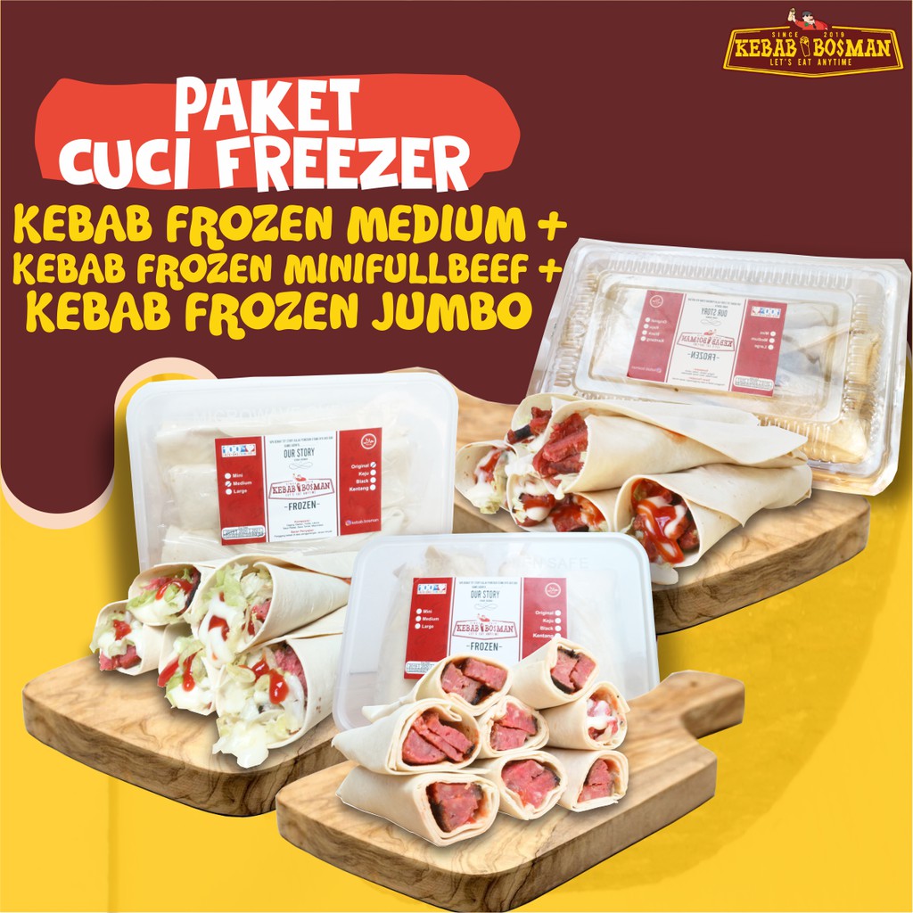 

PAKET KEBAB FROZEN MEDIUM, KEBAB FROZEN MINIFULLBEEF DAN KEBAB FROZEN JUMBO