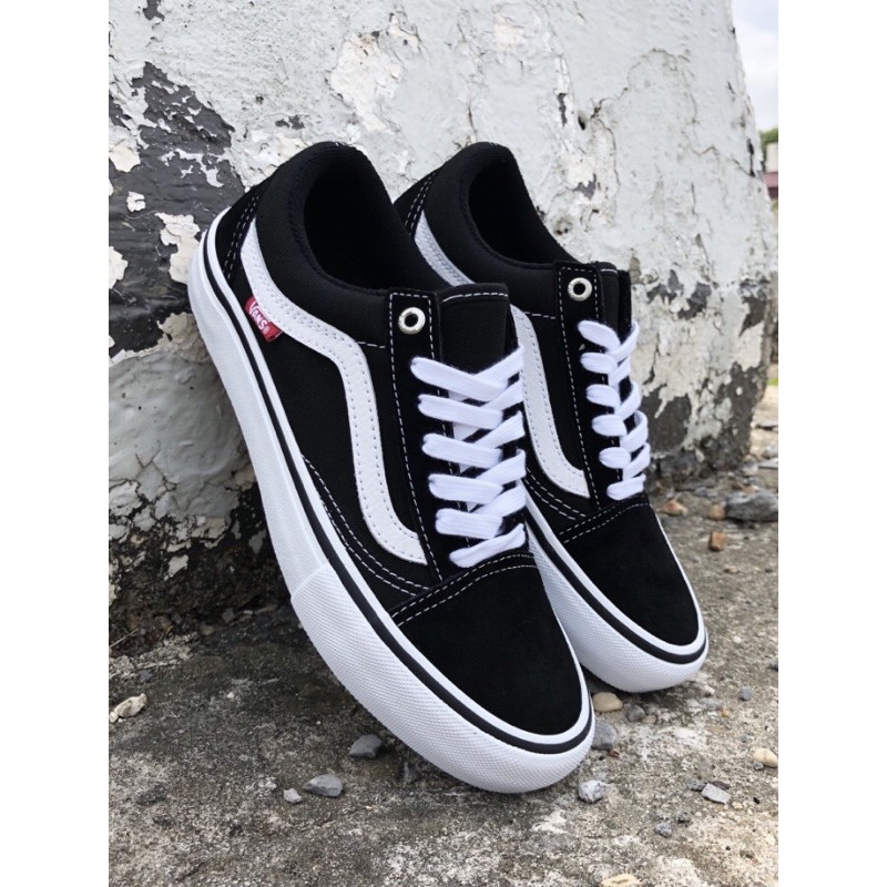 Vans Old Skool Pro Black White Original 100%