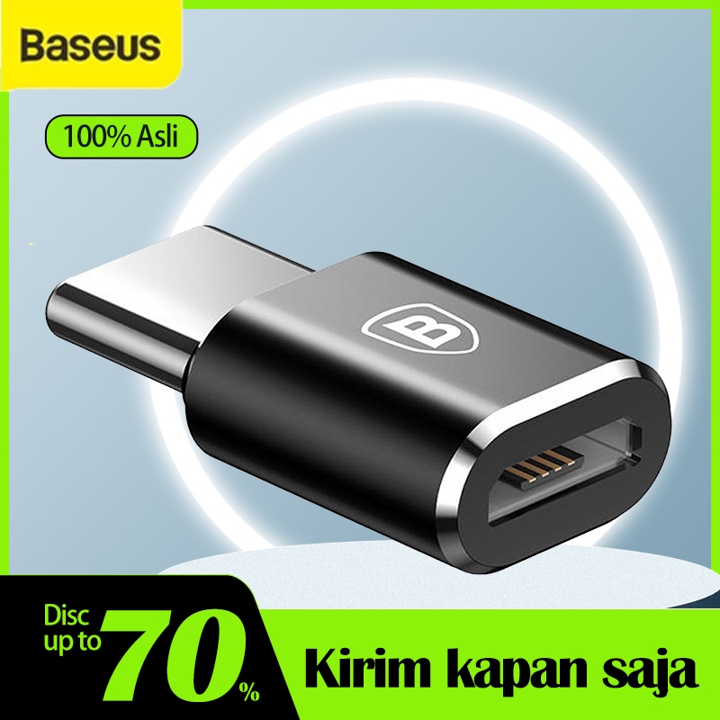 Baseus Android Otg Type C / Micro Usb Converter Plug