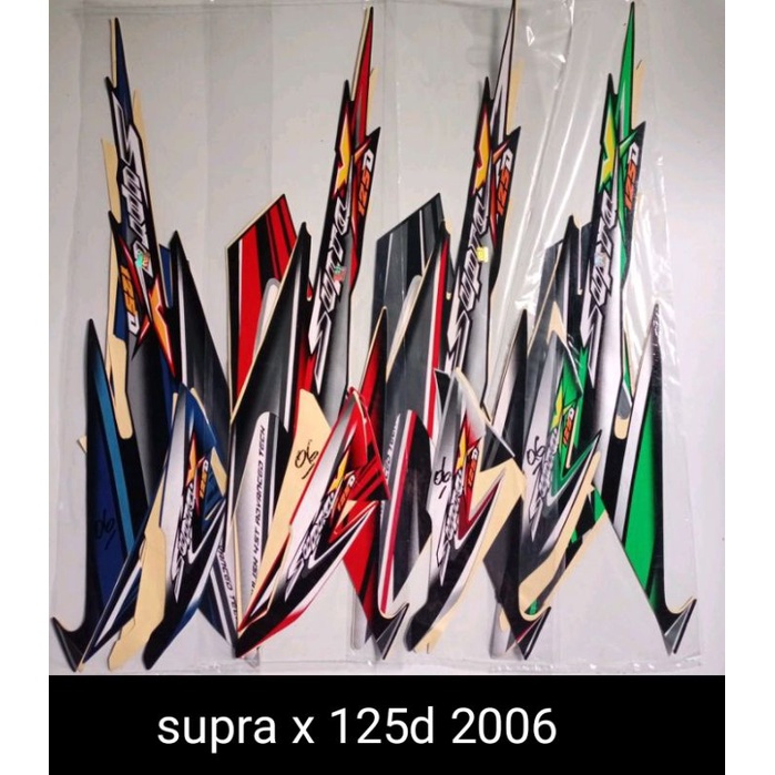 striping stiker lis honda suprax 125d supra x 125 d 2006 2007 supra x 125d 2006 2007