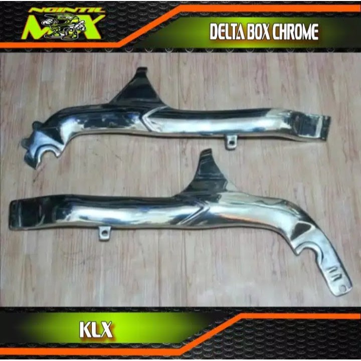 Deltabox KLX Silver Chrome Hitam - Deltabox KLX 150L Dtracker