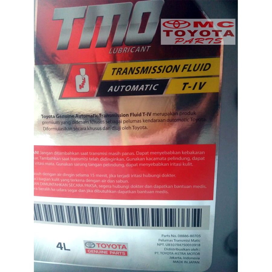 Oli Automatic / Transmisi ATF TOYOTA T-IV 08886-80705