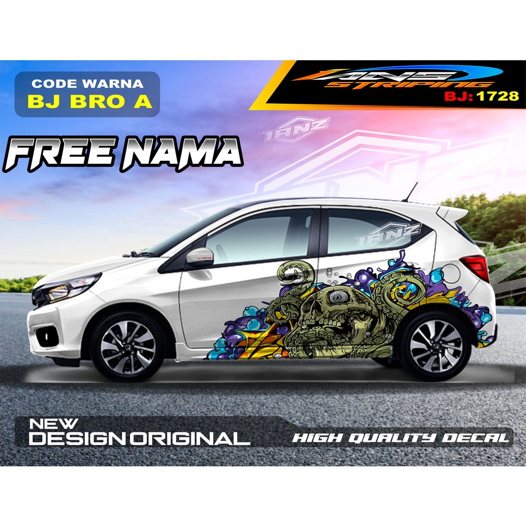 VARIASI STICKER MOBIL BRIO / STIKER MOBIL HONDA JAZZ  / VARIASI STIKER AGYA AYLA/ STIKER MOBIL