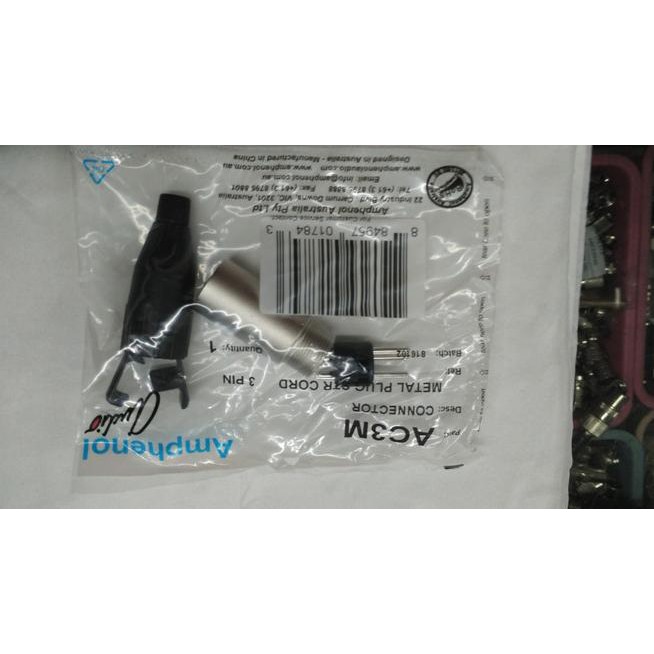 UY jack Amphenol XLR Conector Male Original ➥ ✪