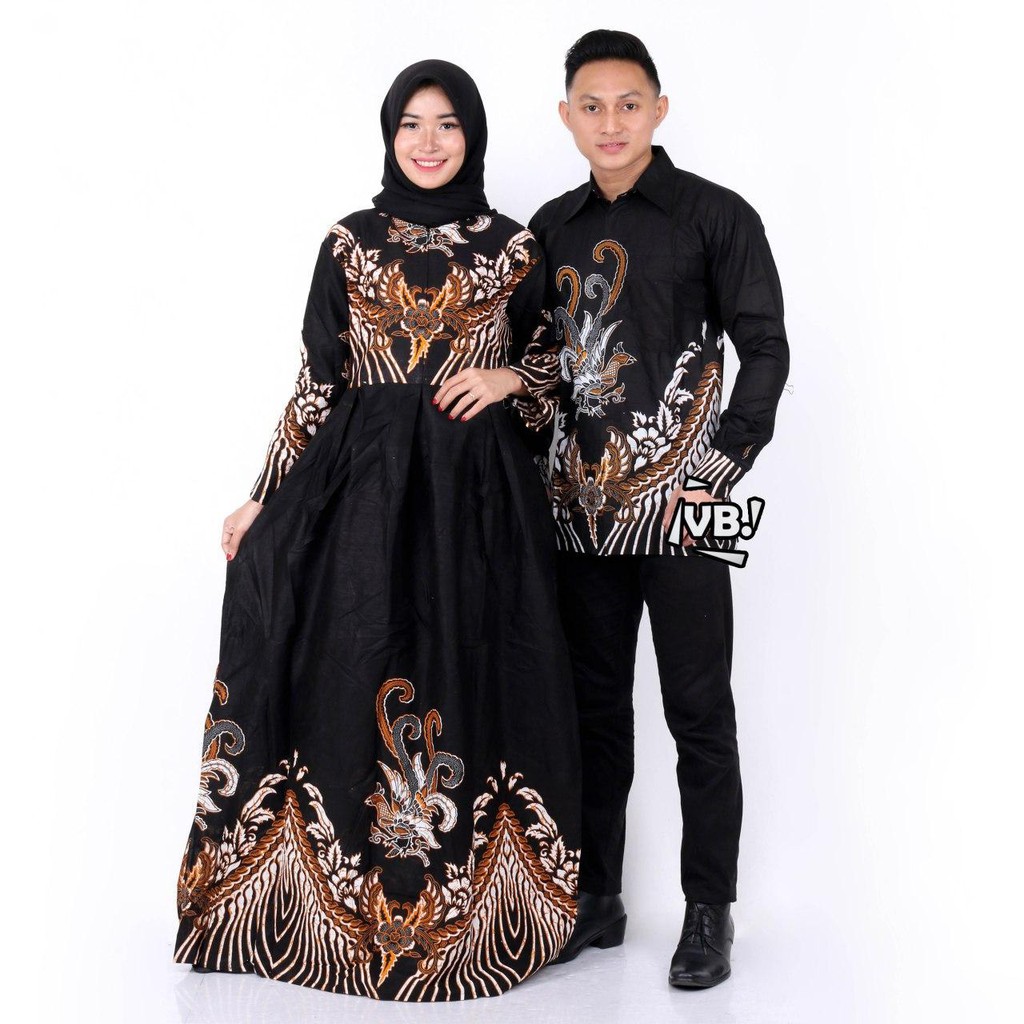 Couple Batik Gamis / Dress Batik Couple