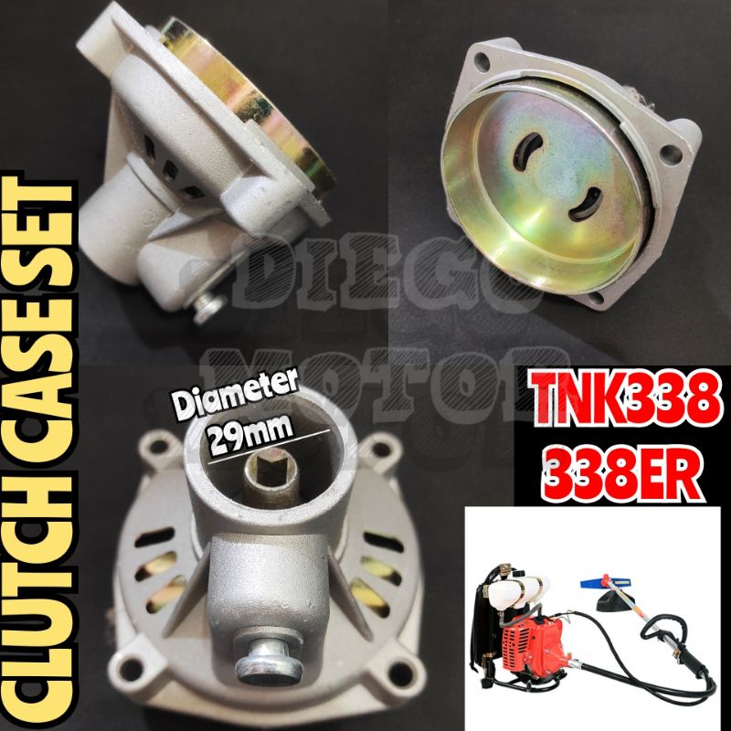 TL33 338 Turbo Clutch case assy rumah kampas klos kopling mesin potong rumput 2tak