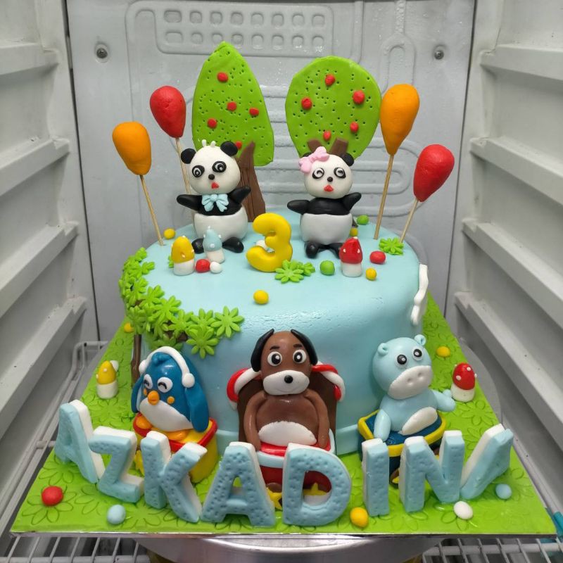 

kue ulang tahun panda ukuran 22 cm