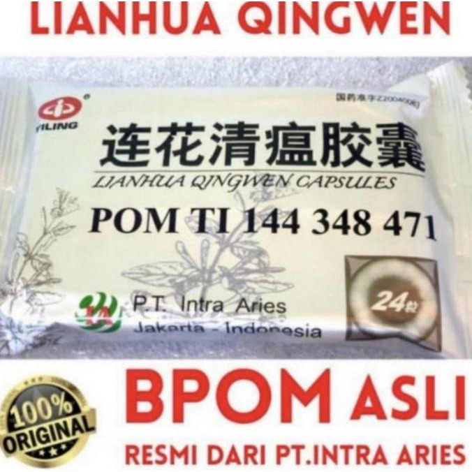 OBAT - OBATAN HERBAL LIANHUA QINGWEN JIAONANG BPOM RESMI PT.INTRA ARIES 100% ASLI KESEHATAN