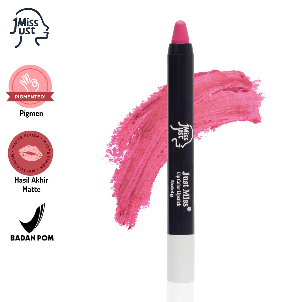Just Miss Lipstik Matte Netto 2.5G Lipstik Pigmented Perona Bibir Lip Color Colour BPOM JUS-E02-J-13