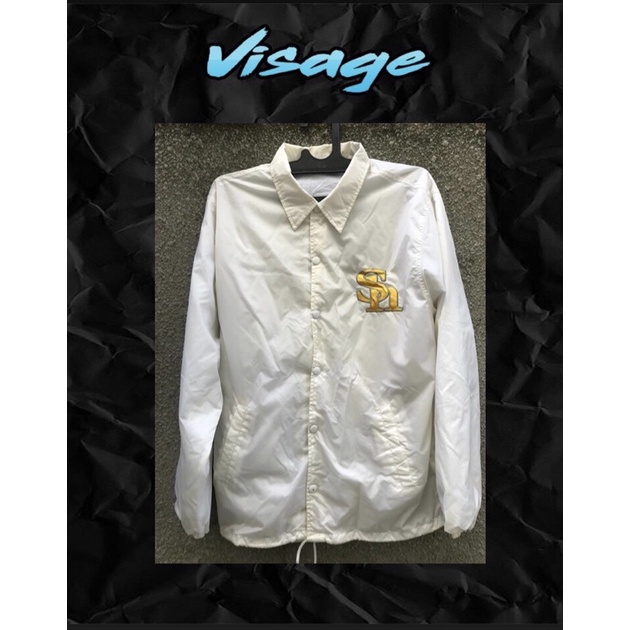 Jaket Thrift/ Jaket Coach Putih/ Visage Thrift