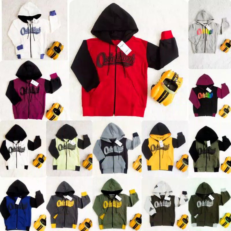 OBRAL JAKET HOODIE ANAK TEBAL CEWE COWOK OSHKOSH RANDOM / JAKET BAYI DAN ANAK TEBAL-1