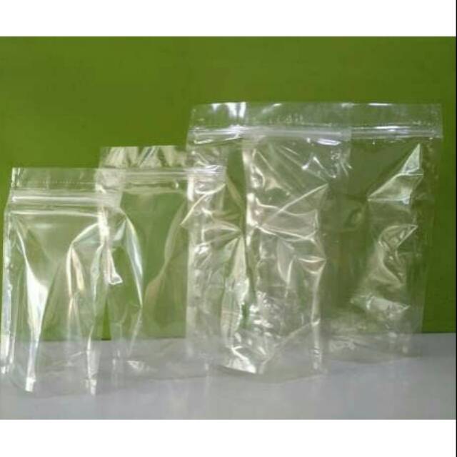 

Plastik Standing pouch zipper transparant 13X20 cm ( 250ml )
