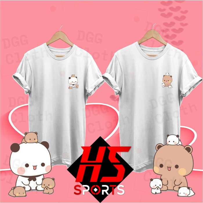 KAOS COUPLE/KAOS PASANGAN/BAJU COUPLE/BAJU PASANGAN BUBU DUDU BABY KECIL