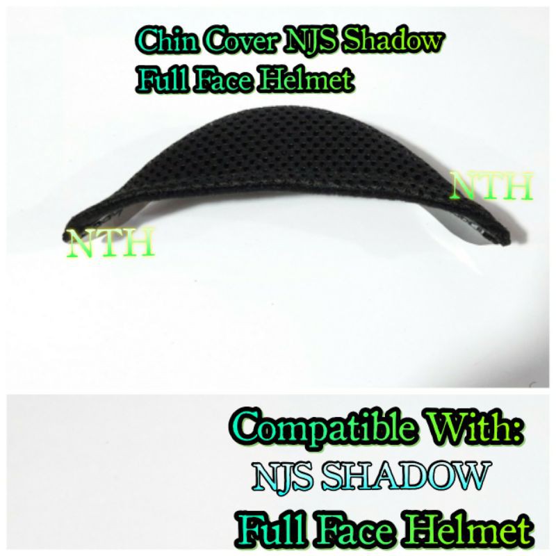Chin Cover Helm NJS Shadow .Kain pelindung dagu Helm full face NJS Shadow