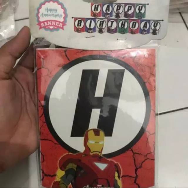 Banner AVENGERS Bunting Flag Pesta Ulang Tahun