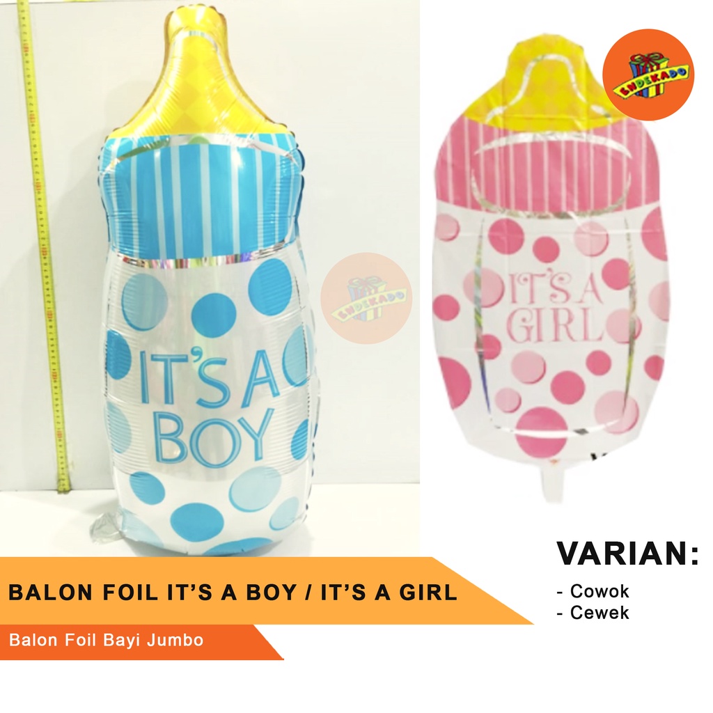 BALON FOIL IT'S A BOY / IT'S A GIRL - Balon Foil Bayi Baru Lahir