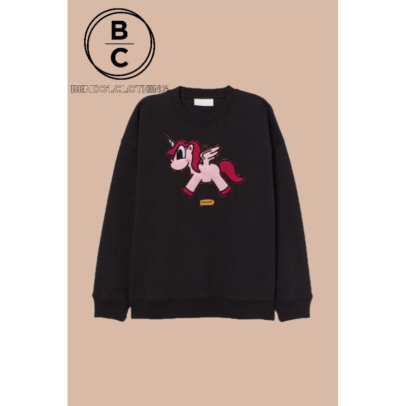 crewneck sweatshirt Pancoat unicorn