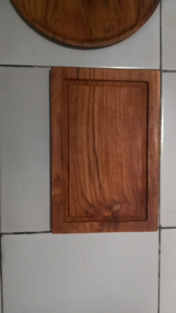 Talenan Kue Profil | Talenan Kecil | Talenan Kayu Jati 20 Cm X 30 Cm |  Talenan Roti | Talenan Dapur