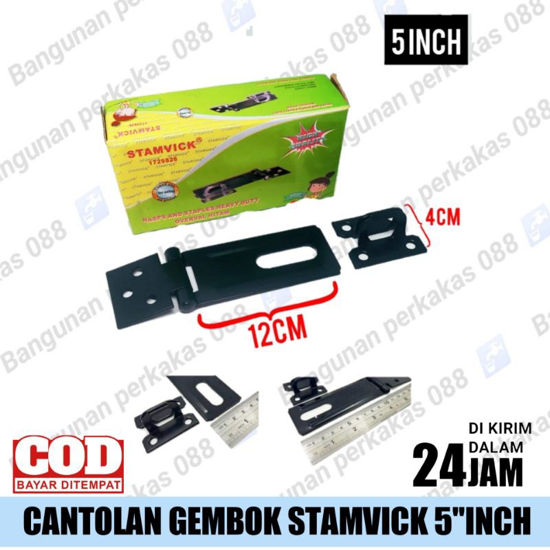 CANTOLAN GEMBOK  STAMVICK VARIAN 3&quot;-4&quot;-5&quot; - OVERPAL TEBAL - GRENDEL GEMBOK - SELOT GEMBOK